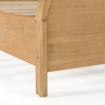 Queen Dresden - Modern Natural Acacia 1-Drawer Nightstand Bedroom Set