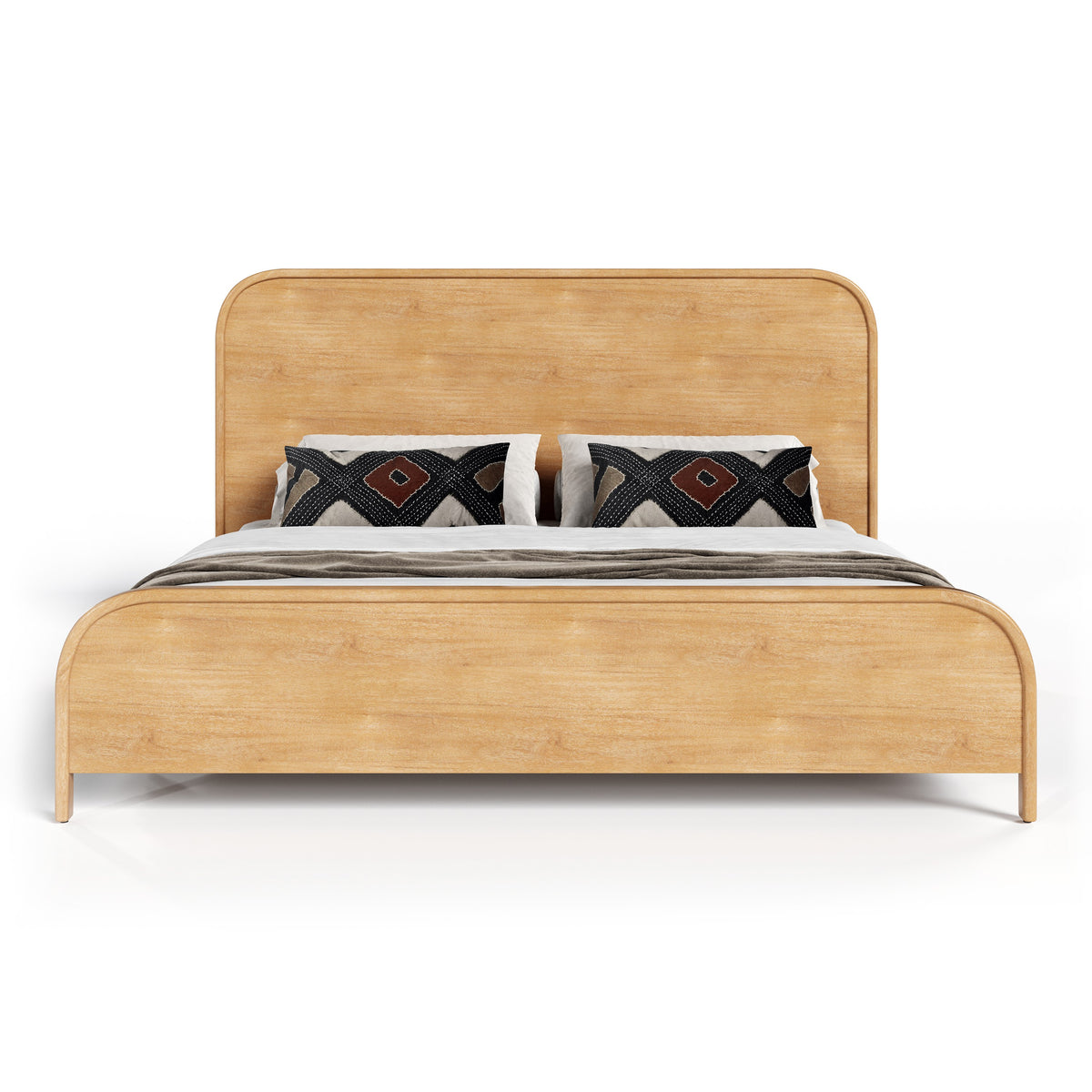 Dresden - Modern Natural Acacia Bed by VIG Furniture - View 1