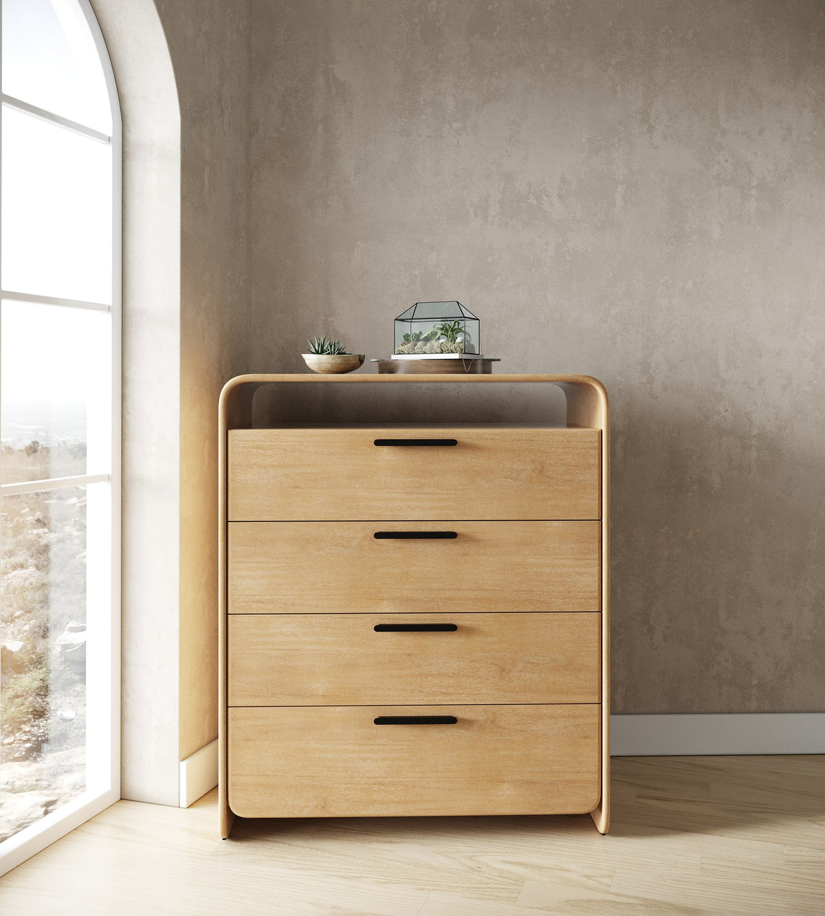 Dresden - Modern Natural Acacia Chest by VIG Furniture - View 8