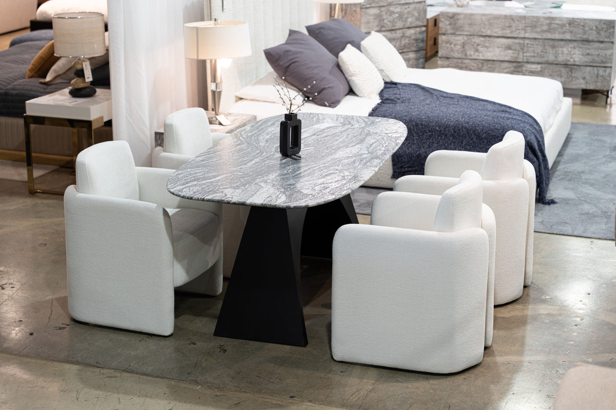 Colbert - Modern Black & White Marble Dining Table by VIG Furniture - View 7