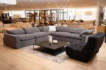 Corinth - Modern Dark Grey Fabric Sectional Sofa with 3 Power Recliners by VIG Furniture - View 9