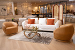 Michele - Modern Glass + Walnut Coffee Table by VIG Furniture - View 2