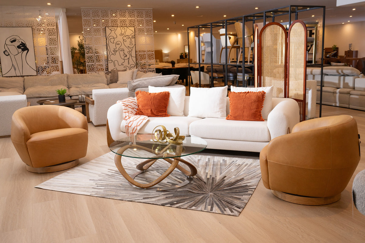 Michele - Modern Glass + Walnut Coffee Table by VIG Furniture - View 2
