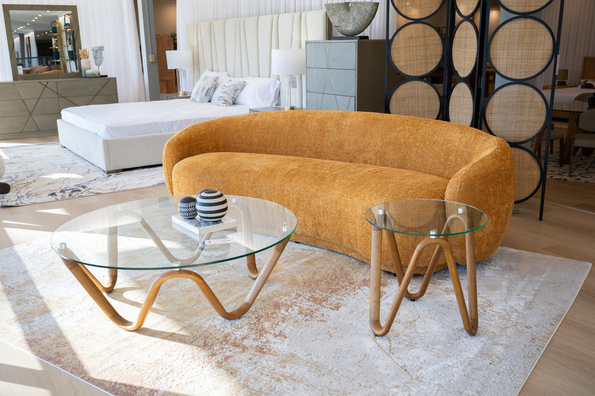 Andrew - Modern Orange Fabric Sofa by VIG Furniture - View 7