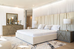 Nixa - Modern Beige Velvet + Brushed Bronze Bed-queen by VIG Furniture - View 5