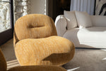 Renee - Modern Mustard Fabric Swivel Accent Chair by VIG Furniture - View 3