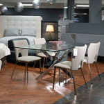 Pyrite Modern Rectangular Glass Dining Table by VIG Furniture - View 6
