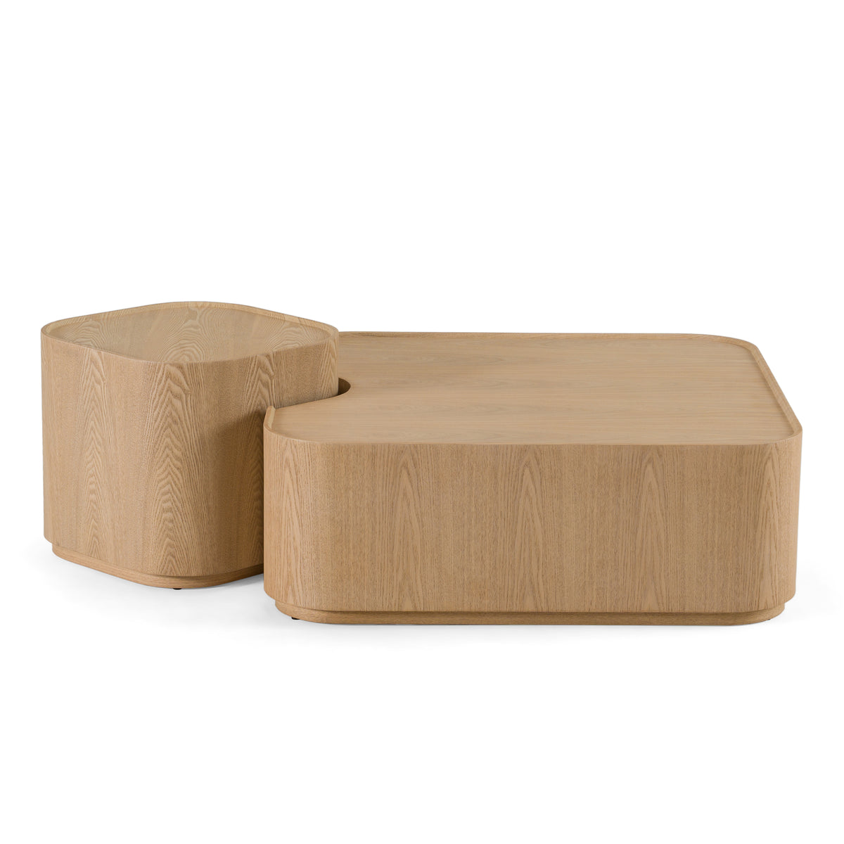 Quillen - Modern Natural Ash Nesting Coffee Table Set by VIG Furniture - View 3
