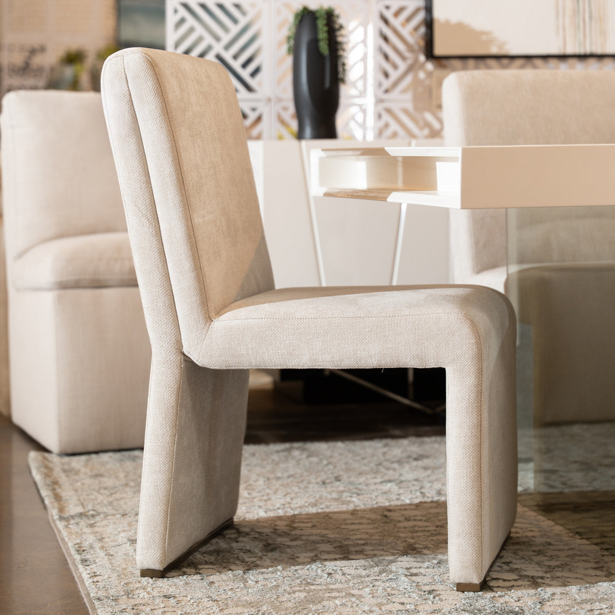 Bounty - Modern Beige Fabric + Antique Brass Dining Chair (Set of 2) by VIG Furniture - View 6