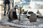 Buxton - Mid-Century Modern Glass + Dark Walnut Coffee Table by VIG Furniture - View 2