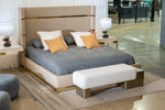 Sterling Modern Beige Bonded Leather & Gold Bed by VIG Furniture - View 8
