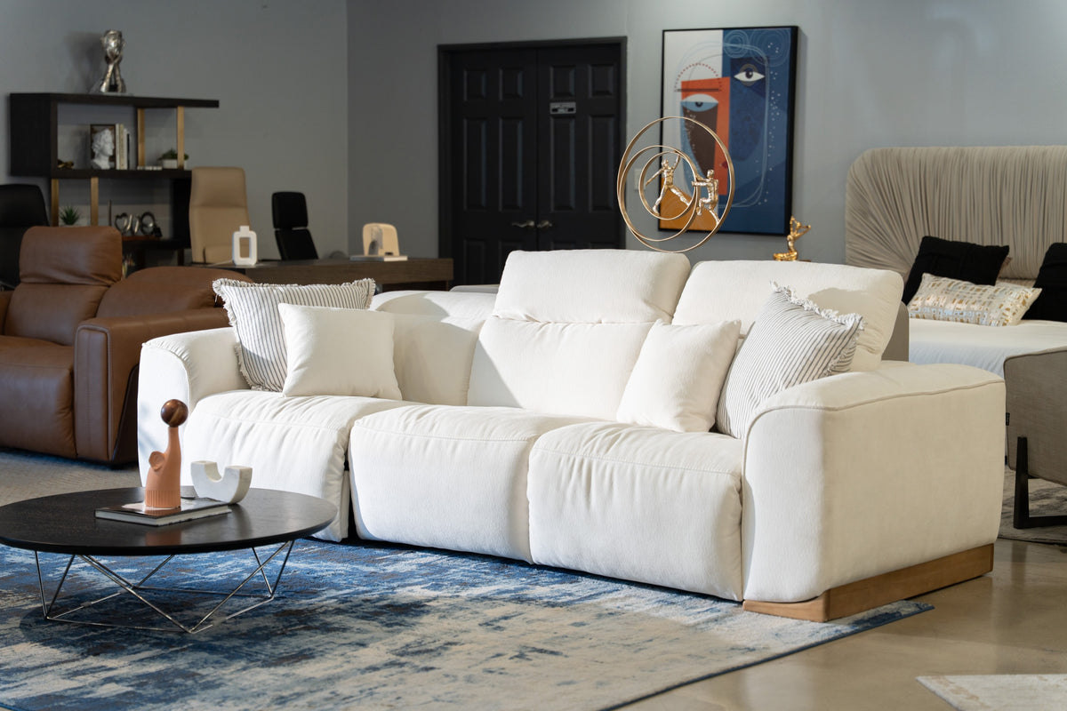 Hagerty - Modern Off-White Fabric Sofa With 2 Power Recliners by VIG Furniture - View 13