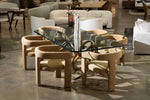 Mason Modern Glass & Walnut Dining Table by VIG Furniture - View 5