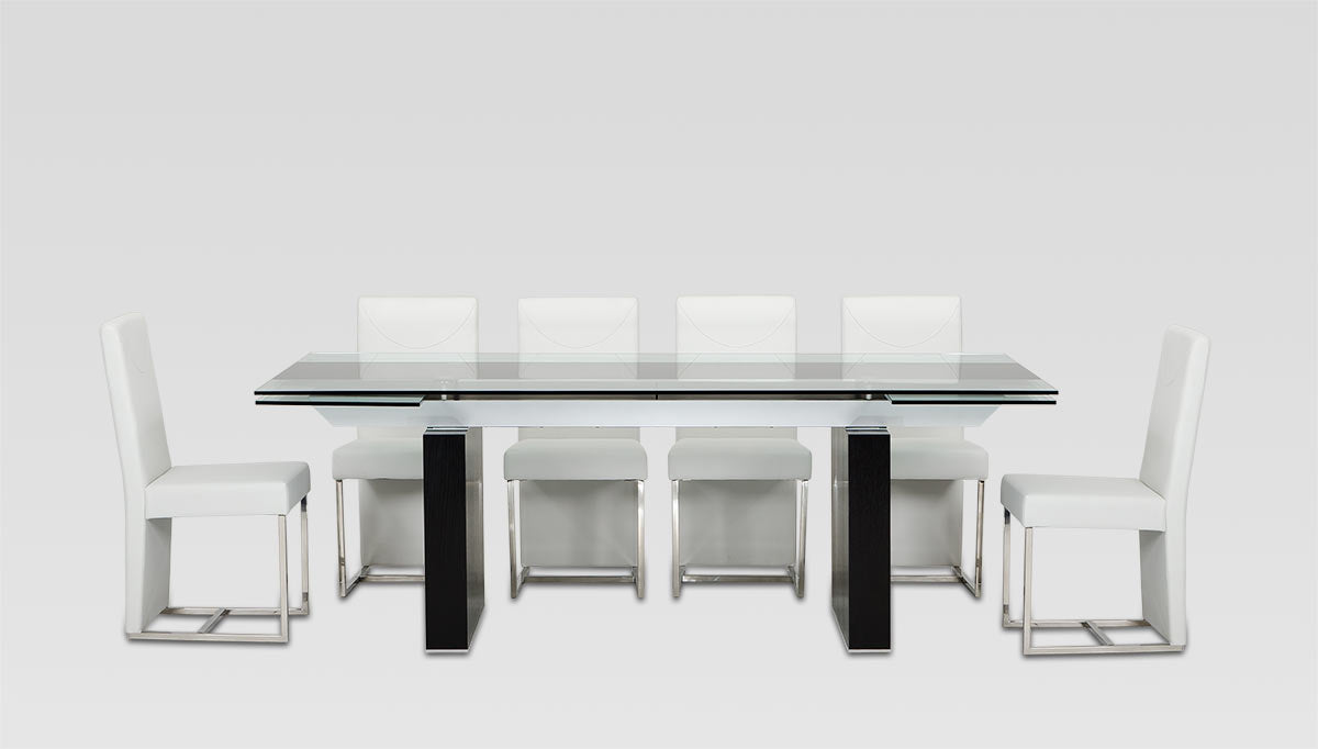 Lisbon Modern Glas Extendable Dining Table by VIG Furniture - View 5