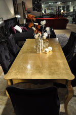 Imperial Transitional Gold Crocodile Dining Table by VIG Furniture - View 3