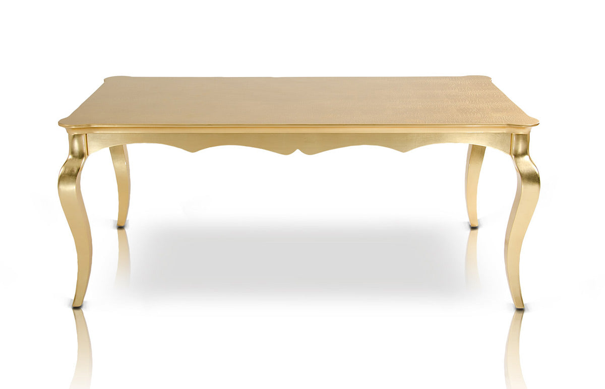 Imperial Transitional Gold Crocodile Dining Table by VIG Furniture - View 11