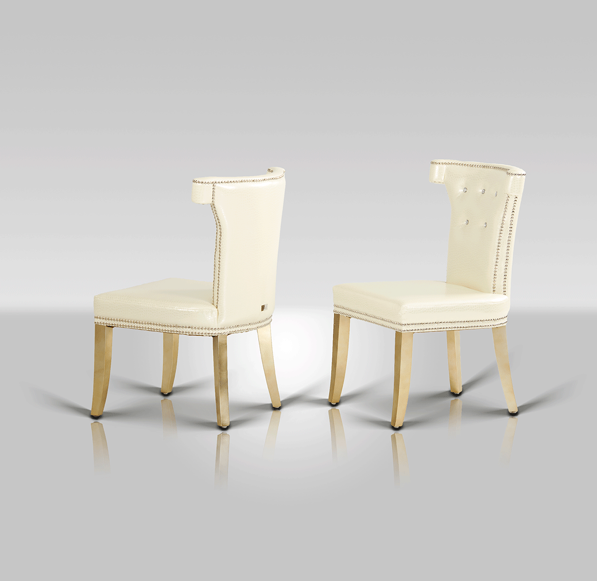 Beatrice White Leather Dining Chair by VIG Furniture - View 5