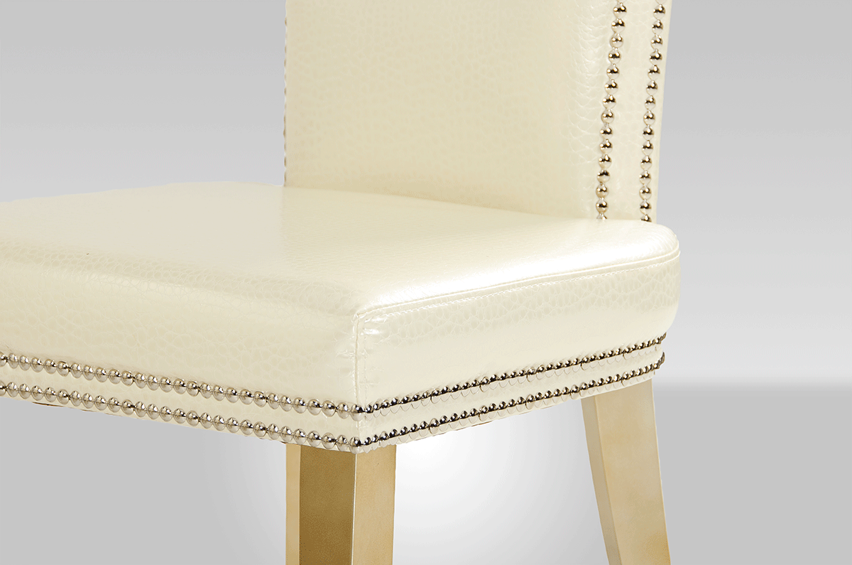 Beatrice White Leather Dining Chair by VIG Furniture - View 7