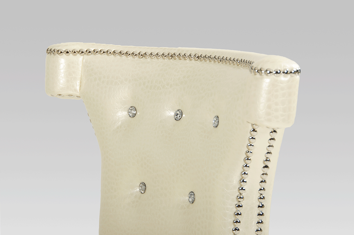 Beatrice White Leather Dining Chair by VIG Furniture - View 6