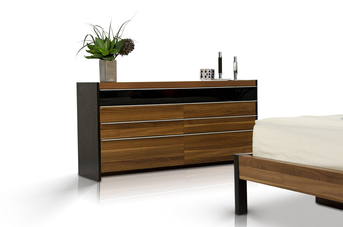 Rondo Mid-Century Platform Bed w/ Nightstands Storage And Lights by VIG Furniture - View 16
