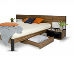 Rondo Mid-Century Platform Bed w/ Nightstands Storage And Lights by VIG Furniture - View 6