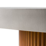 Duncan - Modern Faux Concrete + Walnut Round Dining Table by VIG Furniture - View 5