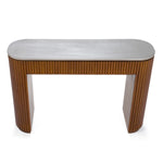 Duncan - Modern Faux Concrete + Walnut Console Table by VIG Furniture - View 4