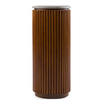 Duncan - Modern Faux Concrete + Walnut Console Table by VIG Furniture - View 5
