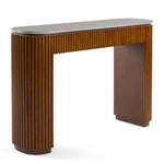 Duncan - Modern Faux Concrete + Walnut Console Table by VIG Furniture - View 2