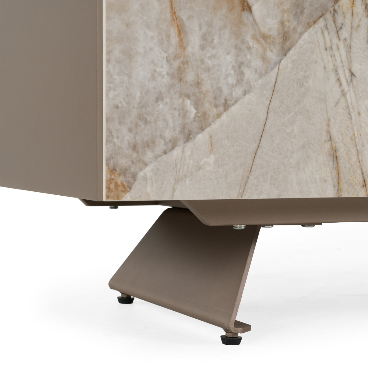 Dunster - Contemporary Beige Ceramic + Metallic Grey Buffet by VIG Furniture - View 9