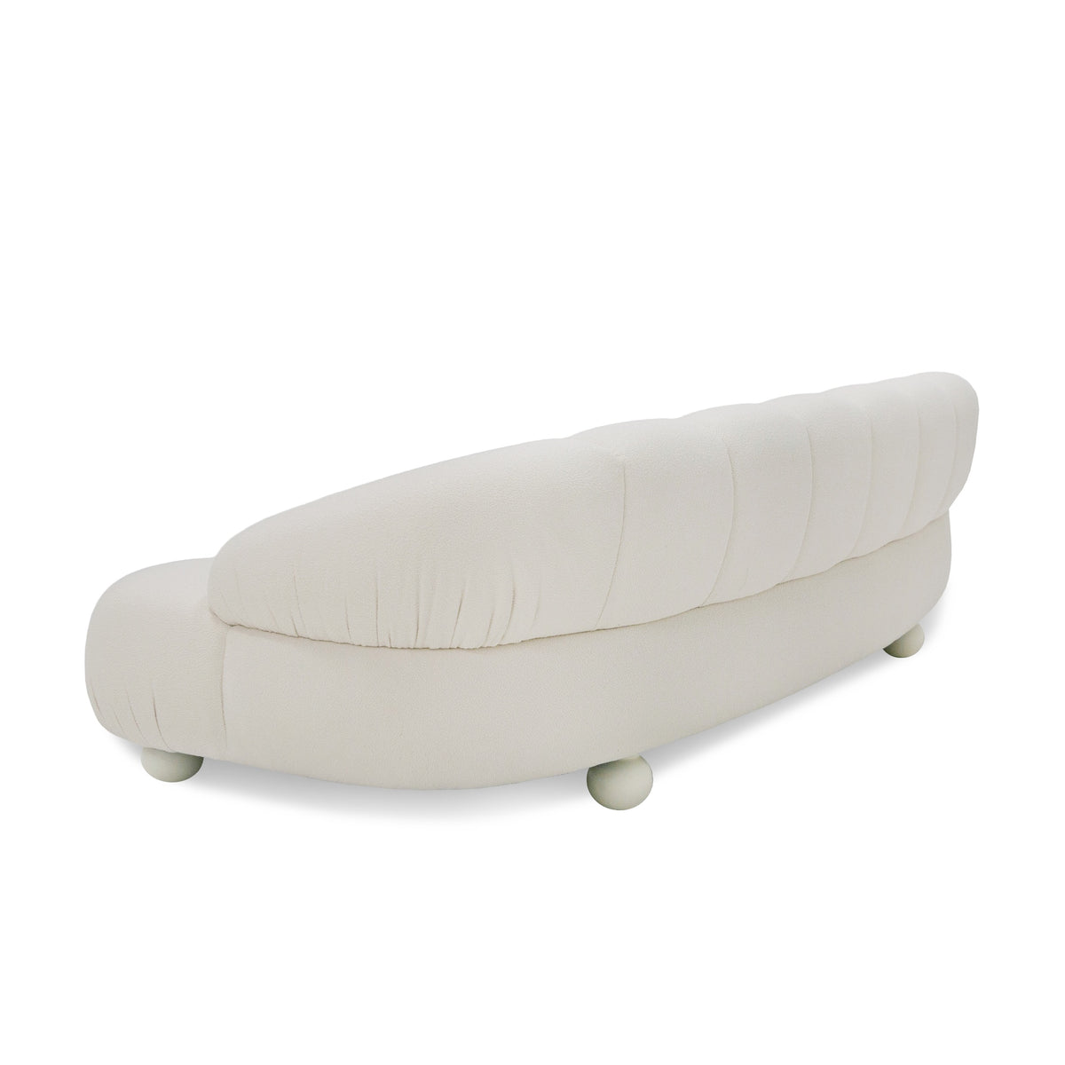Duran - Contemporary White Fabric 4-Seater Sofa by VIG Furniture - View 2