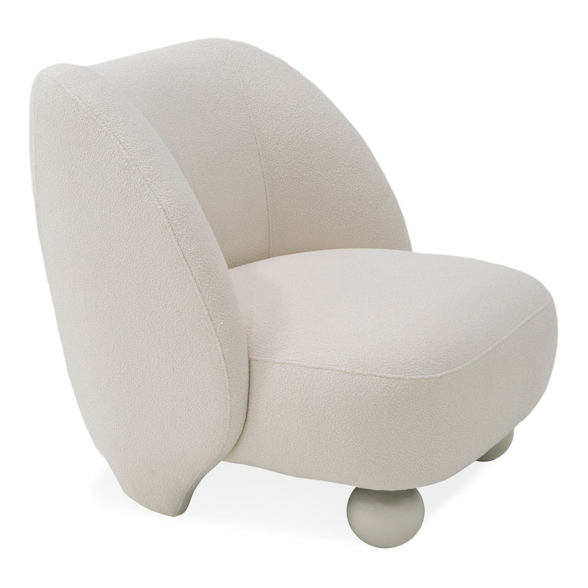 Duran - Contemporary White Fabric Accent Chair by VIG Furniture - View 1