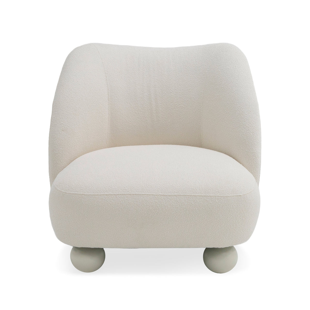 Duran - Contemporary White Fabric Accent Chair by VIG Furniture - View 2