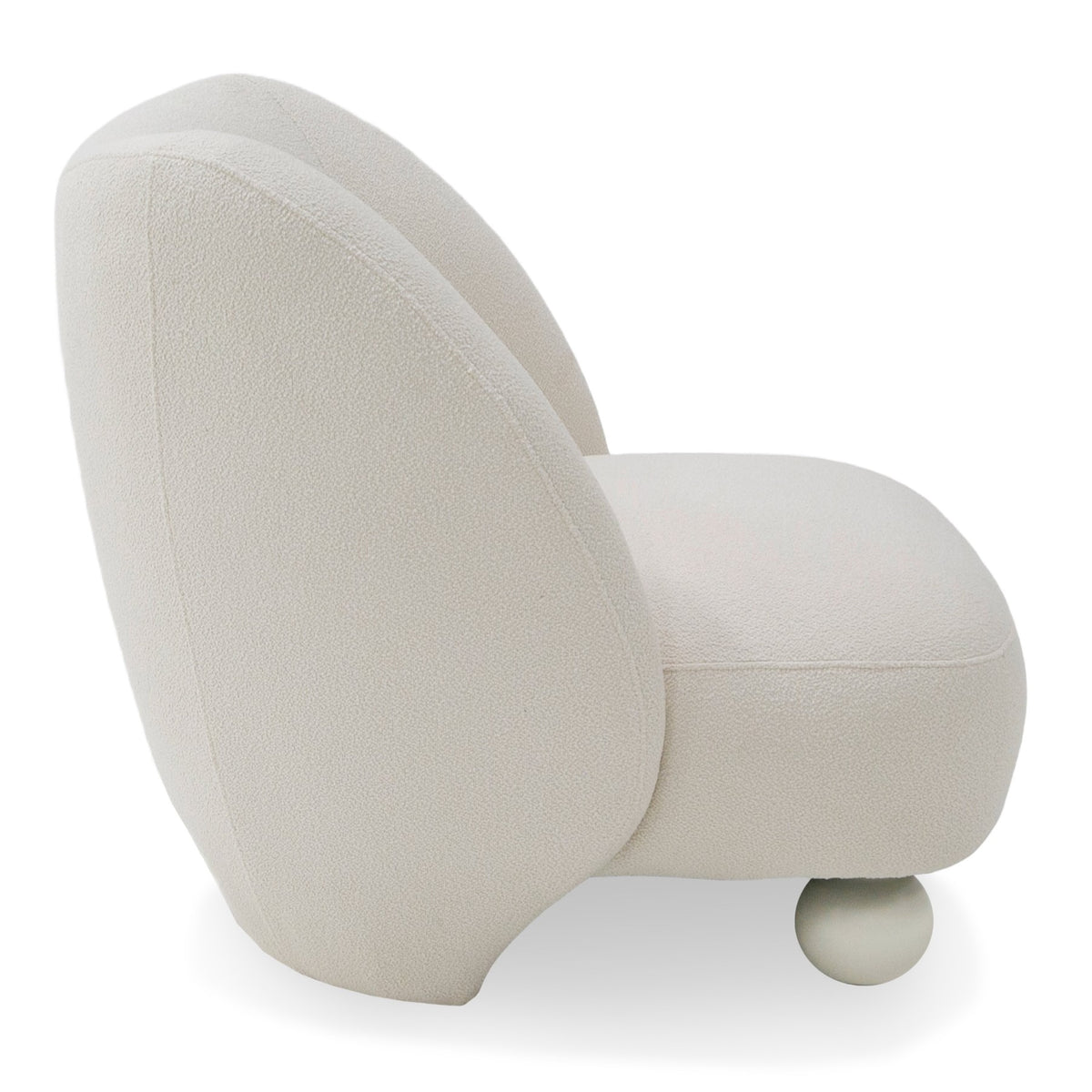 Duran - Contemporary White Fabric Accent Chair by VIG Furniture - View 5