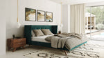 Durango Modern Green Fabric & Walnut Bed by VIG Furniture - View 5