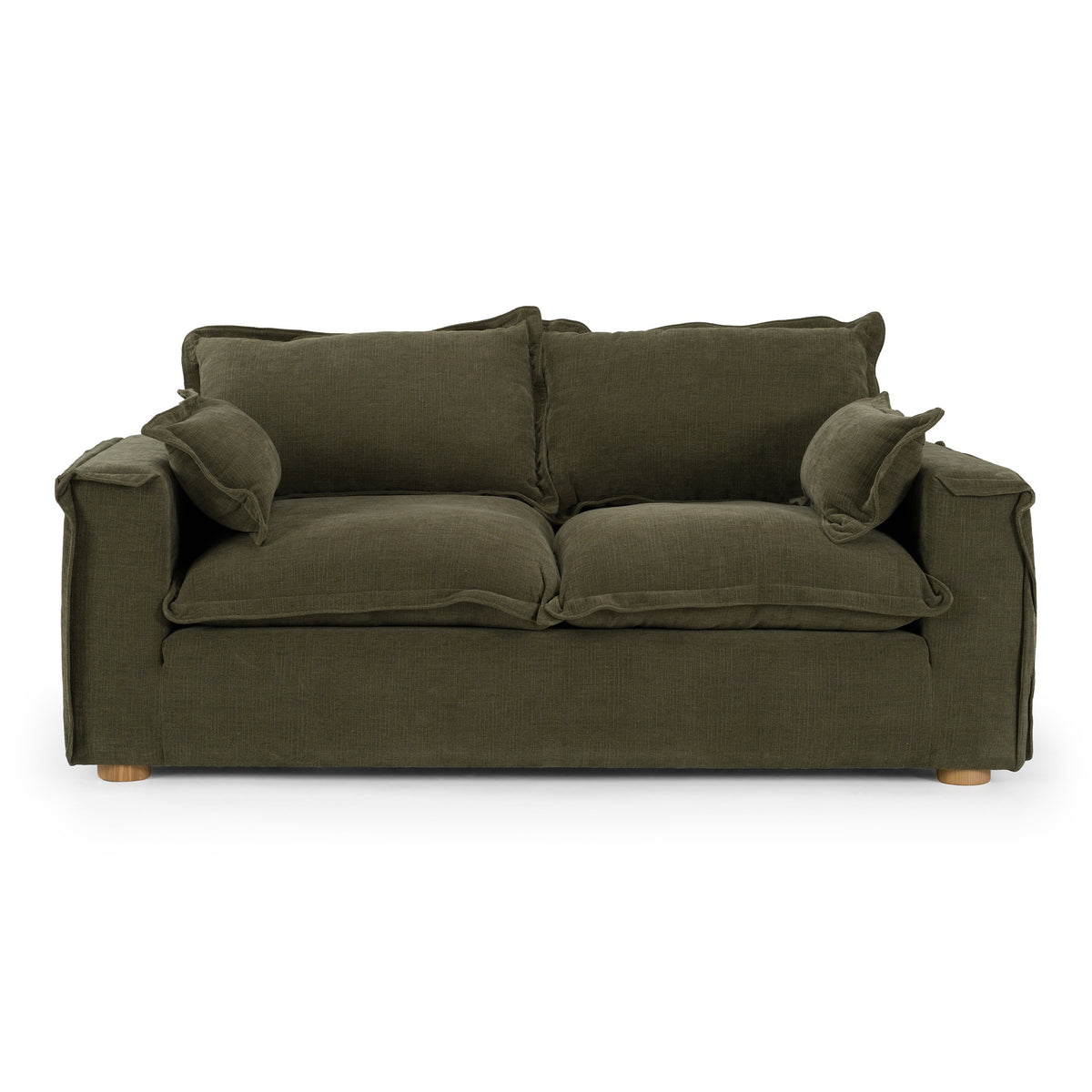 Durbin - Modern Green Fabric Loveseat by VIG Furniture - View 1