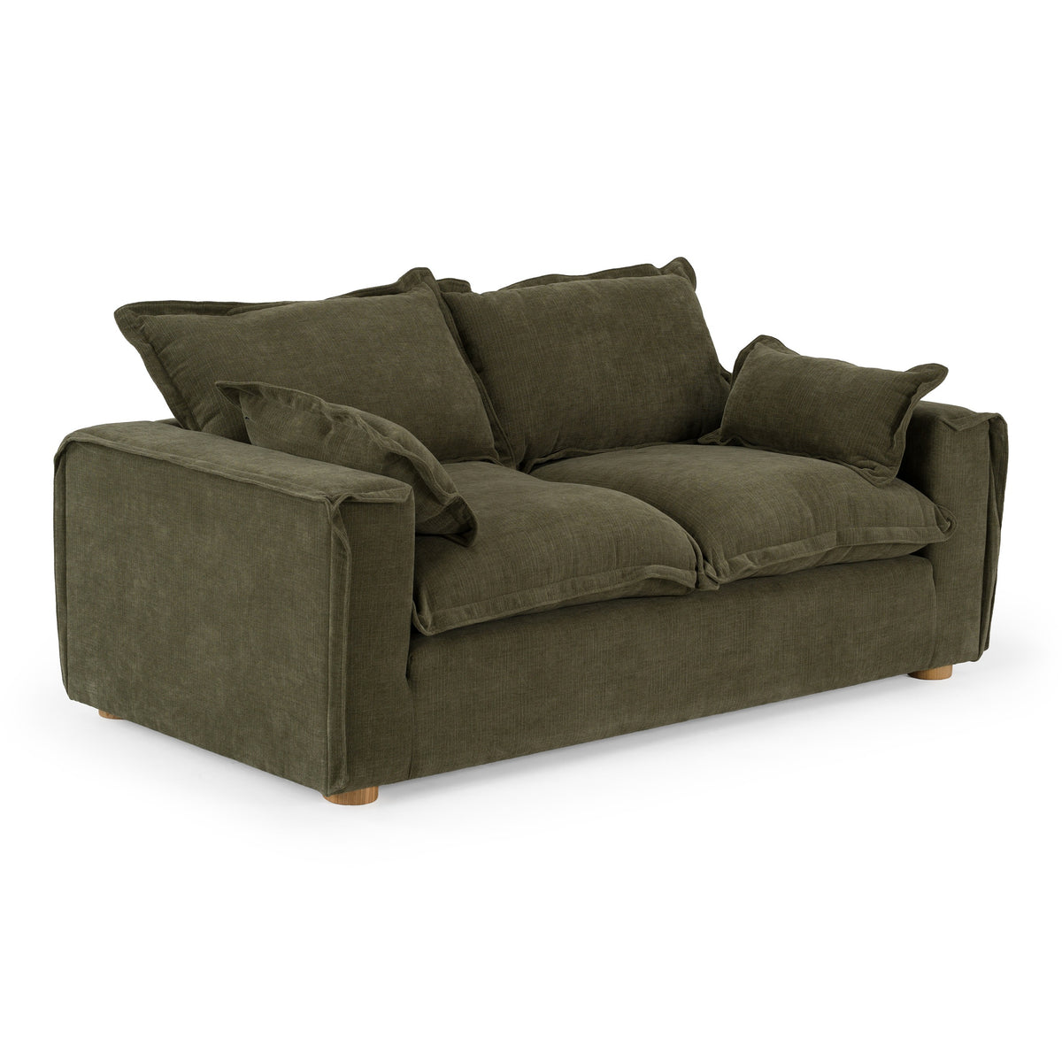 Durbin - Modern Green Fabric Loveseat by VIG Furniture - View 3
