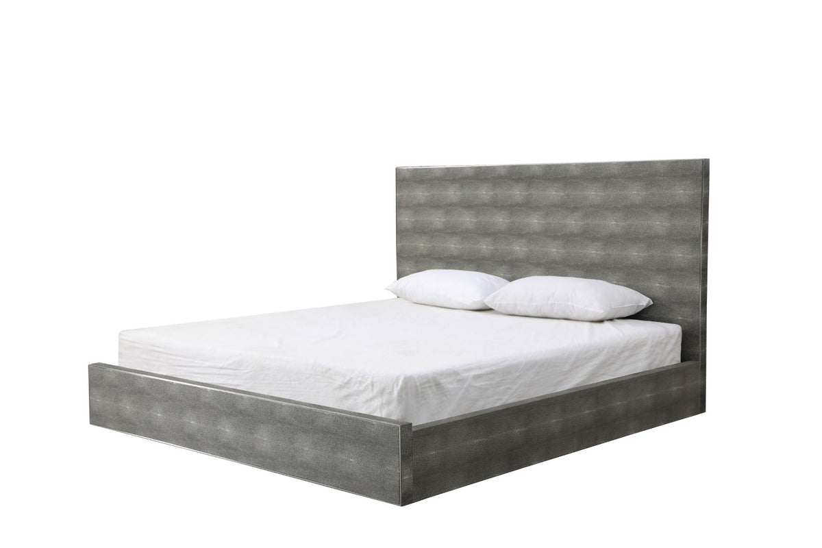 Dynasty - Eastern King Modern Shagreen Bedroom Set - 3 Drawer by VIG Furniture - View 2