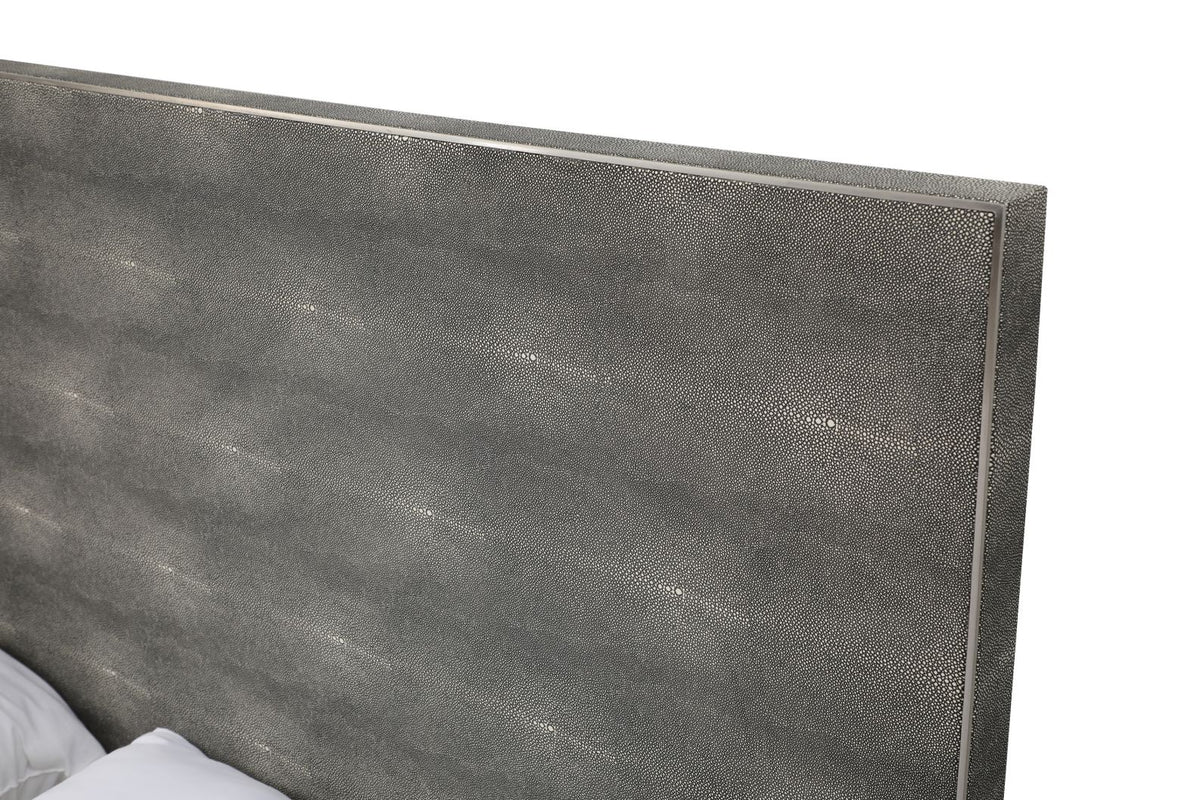 Dynasty - Eastern King Modern Shagreen Bed by VIG Furniture - View 4