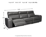 Samperstone - Power Reclining Sectional