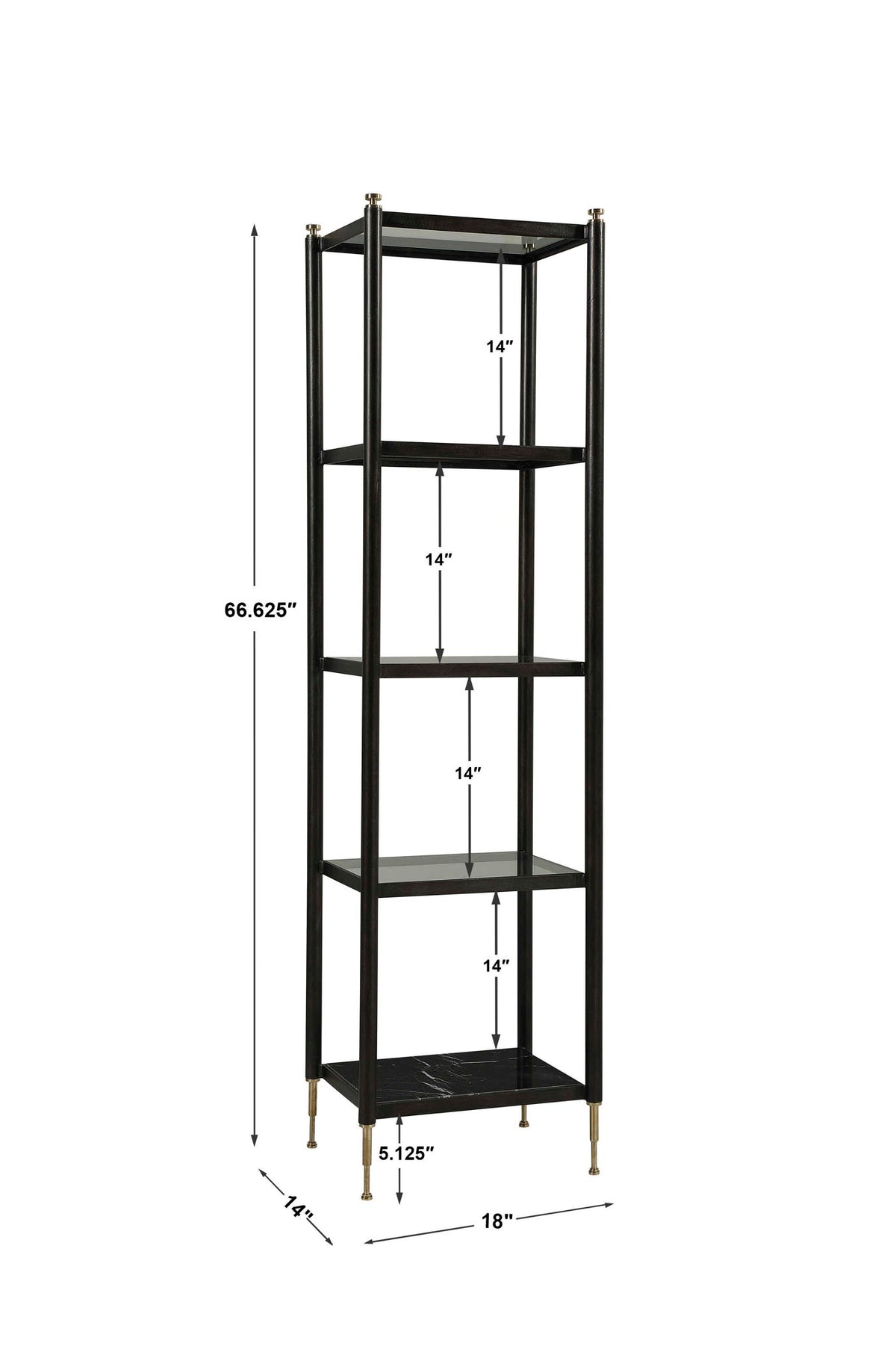 Viceroy - Etagere - Black / Gold