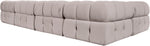 Orin - U-Shaped Velvet 6 Piece Modular Sectional