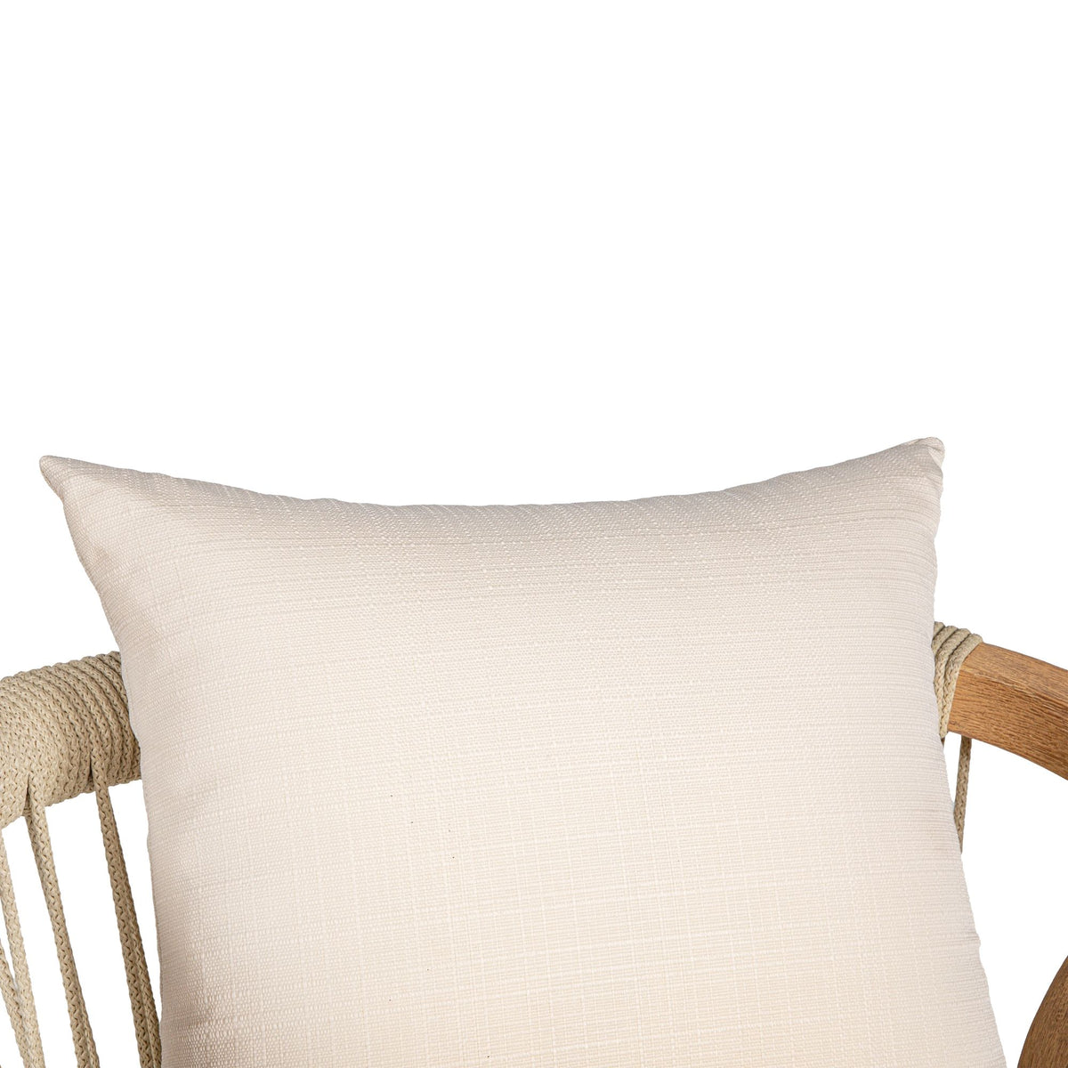 Delfina - Outdoor Barstool (Set of 2) With Cushion - Natural Eucalyptus / Cream Cushion