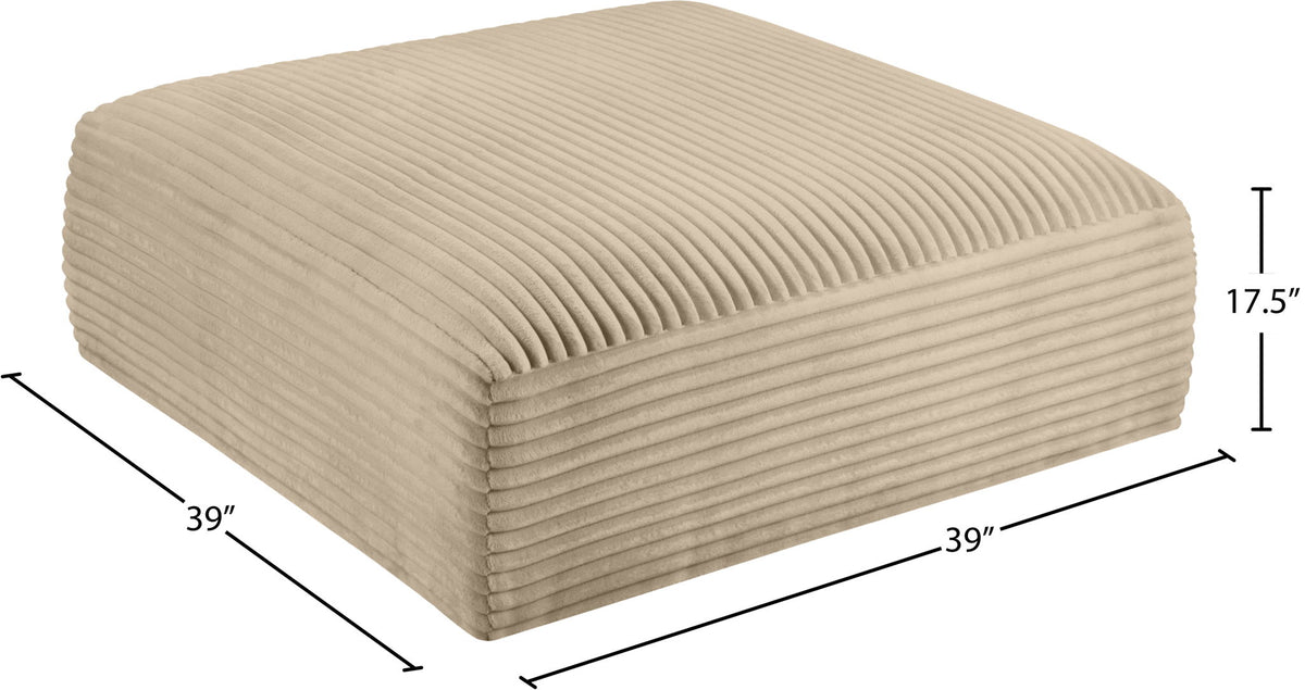 Shaggy - Fabric Ottoman