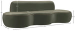 Swerve - Velvet 101" Upholstered Sofa