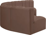Arc - Faux Leather 6 Piece U-Shaped Modular Sofa
