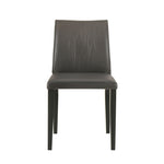 Velena - Full Back Top Grain Leather Upholstered Wood Dining Chairs (Set of 2) - Cola