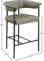 Malin - Faux Leather Counter Stool (Set of 2)