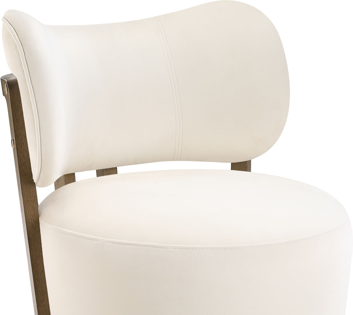 Elara - Velvet Upholstered Swivel Accent Chair - Stained Brown