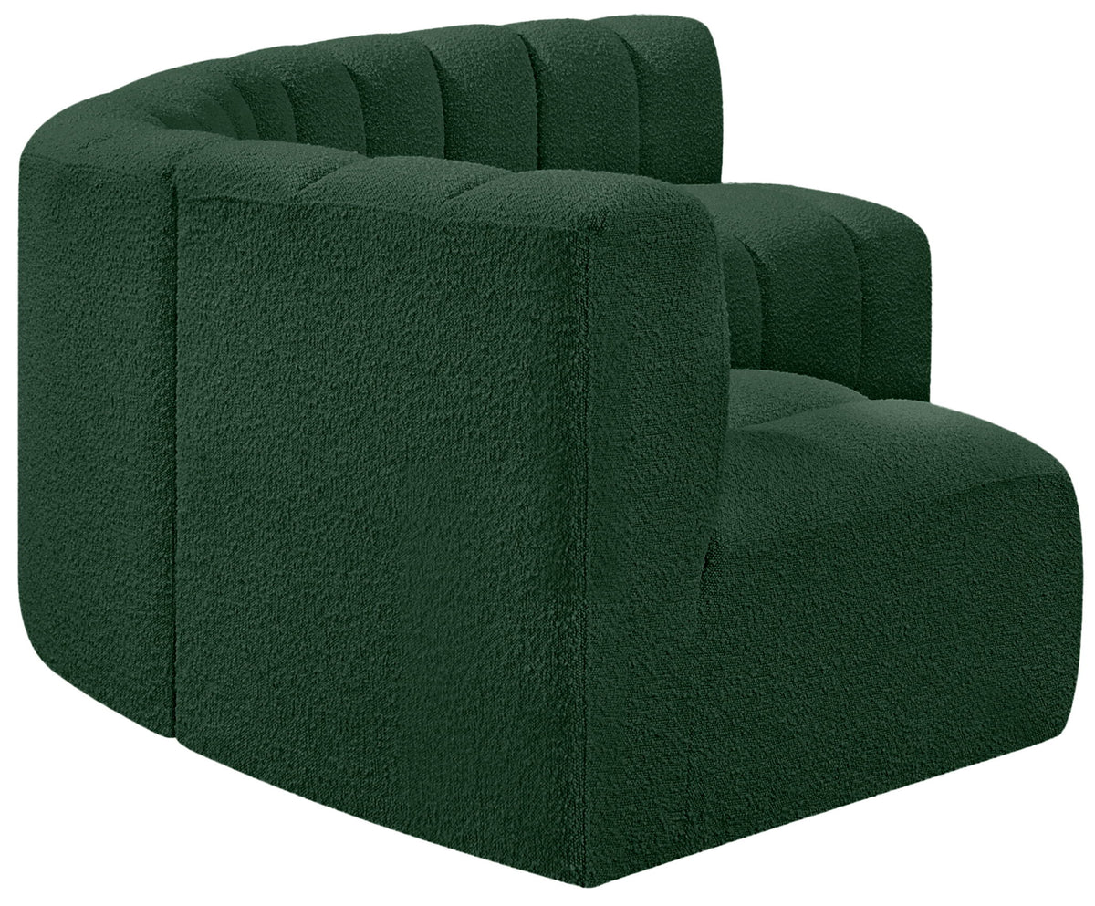 Arc - Boucle Fabric 5 Piece U-Shaped Modular Sofa